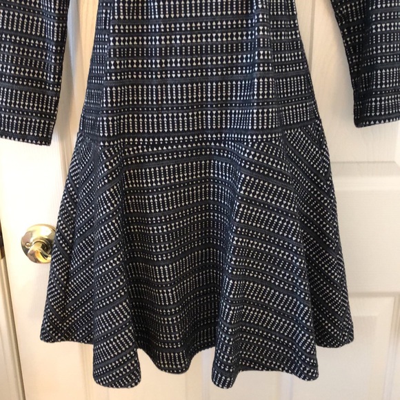 Black + Cream Drop Waist Flounce Dress - Picture 5 of 16